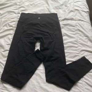 Black lululemom leggings, size 8, lightly used